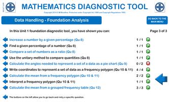 Maths Diagnostic Tool screenshot 2