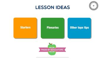 Lesson ideas for teaching and learning پوسٹر