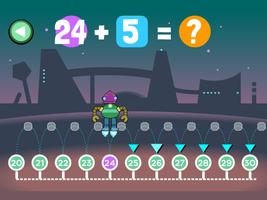 Robo Math Number Line Galaxy Lite plakat