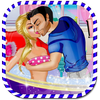 Lovers Kissing at Spa Salon-icoon