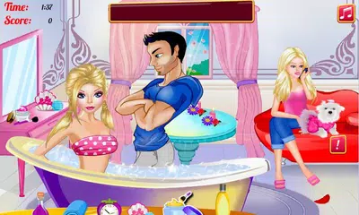 Lovers Kissing at Spa Salon APK download