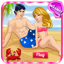 Princess Kissing on Beach APK