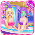 Twin Princess at Spa Salon