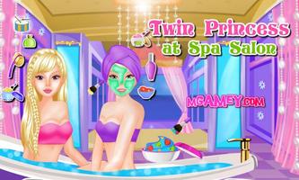 Twin Princess at Spa Salon پوسٹر
