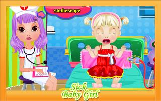 Baby Games - Sick Girl capture d'écran 2