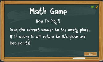 Math basic skills game capture d'écran 1