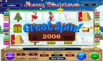 Merry Christmas Slots تصوير الشاشة 1