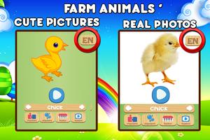 Farm Animals For Toddler - Kids Education Games اسکرین شاٹ 1