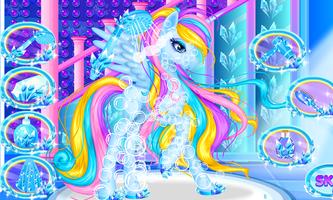 Ice Unicorn Princess Salon تصوير الشاشة 2