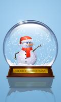 SnowGlobe shake MerryChristmas Affiche