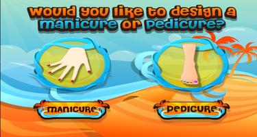 Princess Nail Salon-kids Games постер