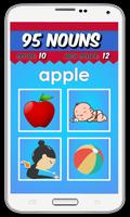 95 Common Noun Words for kids plakat