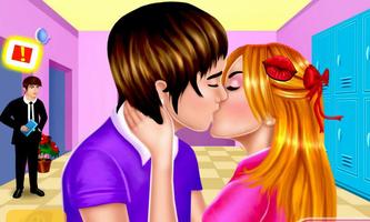 High School Romantic Kissing capture d'écran 2