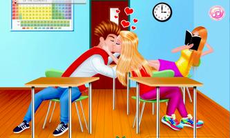 Valentine Day School Kissing capture d'écran 1