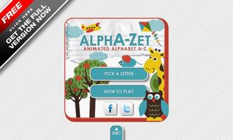 Alpha-Zet: Animated ABCs Free الملصق