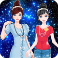 Twin Princess dress up make up