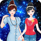 Twin Princess dress up make up icon