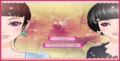 Twin Princess dress up make up poster