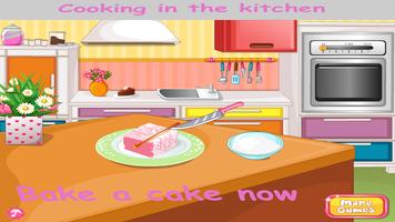 Cooking in kitchen - Bake Cake Cooking Games poster