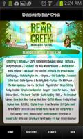 Bear Creek Festival poster