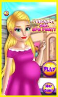 Pregnant Girl Spa Party Affiche