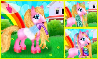 Rainbow Cute Pony Caring imagem de tela 3