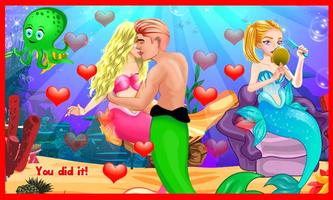 Underwater Mermaid Kissing скриншот 1