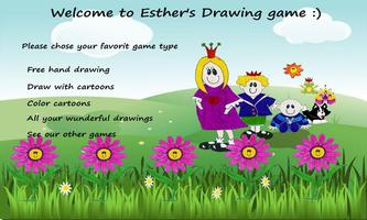 Princess Esther's drawing game poster