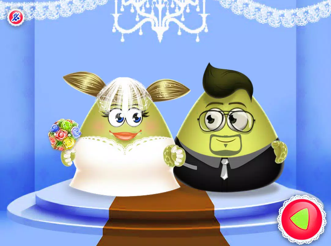 Jogue Vestir Pou para o seu casamento, um jogo de Pou