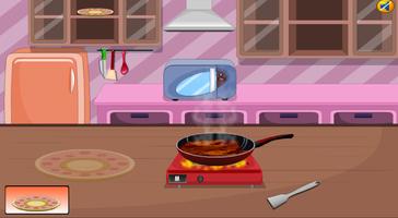 Game For Kids Cooking Meat capture d'écran 1