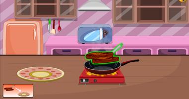 Game For Kids Cooking Meat capture d'écran 2