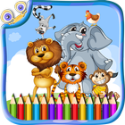 Cute Animal Painting آئیکن