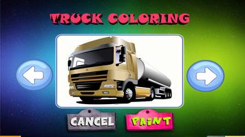 Truck Coloring-poster