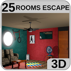 3D 25 Rooms Escape أيقونة