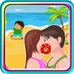 Kissing Game-Beach Couple Fun