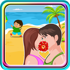 Kissing Game-Beach Couple Fun 아이콘