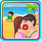 Kissing Game-Beach Couple Fun icône