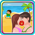 Kissing Game-Beach Couple Fun icon