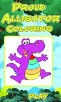 Coloring Game-Proud Alligator poster