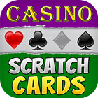 Casino et cartes à gratter icône