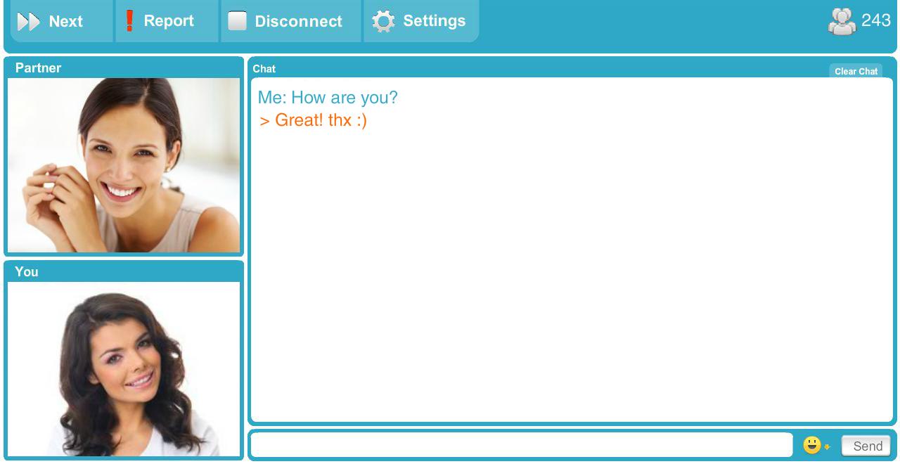 Live chatroulette video calling