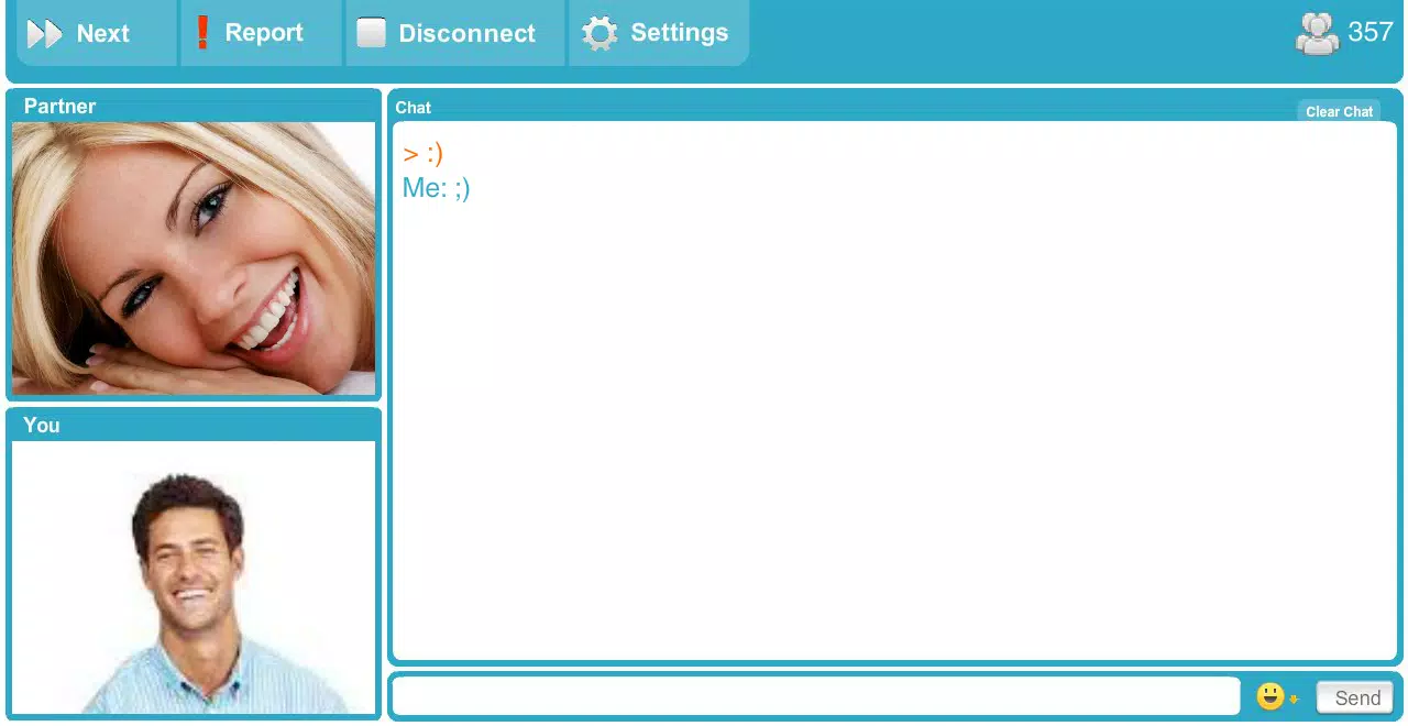 A chat roulette CooMeet Russian