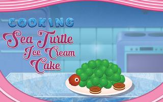 Cooking Turtle Ice Cream Cake Cartaz