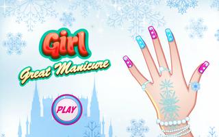 Girl Great Manicure постер