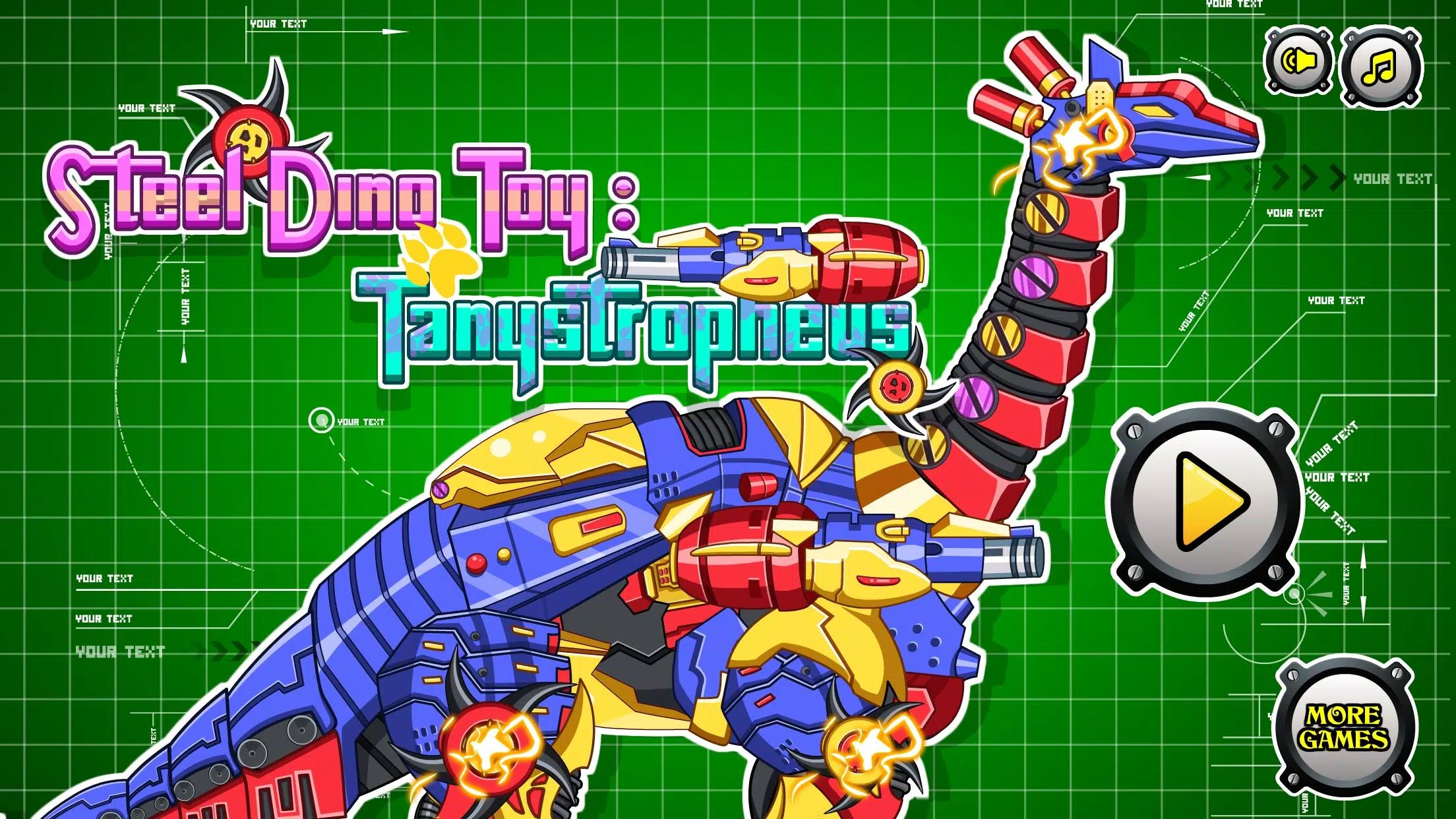 Dino Toy Tanystropheus (Dino robot) Dinosaurs Game for Android