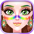 Rainbow Music Festival Makeup أيقونة