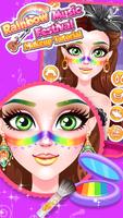 Rainbow Music Festival Makeup スクリーンショット 1