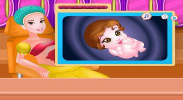 Pregnant Princess Baby Birth Games  new born babie capture d'écran 2