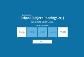 School Subject Readings 2nd_1 plakat