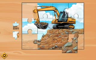 Kids Vehicles: Construction + puzzle coloring book capture d'écran 3